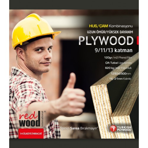 REDWOOD Filmli Kombi Plywood 9 Kat (TR)